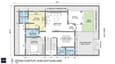 Detailed ground floor plan for a 40x60 east facing G+1 home showing 10x8 sit-out in NE, 16x14 living room, 12x10 dining, 12x10 SE kitchen, 6x8 utility, 12x11 ground bedroom with attached bath, south-central staircase, and east compound with car parking