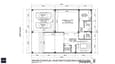 Ground floor plan for a 40x60 west-facing G+3 home showing commercial unit, covered parking, and staircase core