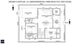 Ground floor architectural plan of a 60x60 east facing G+1 house showing living room, dining, kitchen, master bedroom, pooja room, garage and sit-out with dimensions marked