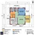 Ground Floor Plan - 25x40 East-Facing Home