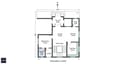 Ground floor plan for 40x50 north facing 2-floor G+1 home