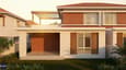 East-facing 25x40 duplex elevation with morning light and modern facade