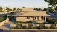A modern south-facing single-floor home with wide verandah, front garden, and contemporary flat-roof elevation on a 40x50 plot in India