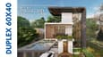 Image of the intro page for Mr. Kunwar's modern duplex design project with a hero image of the completed duplex, along with the title of the project and a brief description.