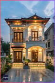Traditional 30 feet house elevation design with classic architectural elements and natural materials