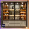 Modern Crockery Unit Designs for Dining Rooms in 2024