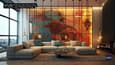 Glass in Living Room