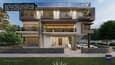 Front view of our completed Goa house design