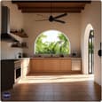 Mediterranean Aesthetic Kitchens with Indian Culinary Needs