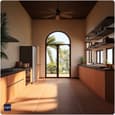 Mediterranean Aesthetic Kitchens with Indian Culinary Needs