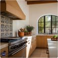 Mediterranean Aesthetic Kitchens with Indian Culinary Needs