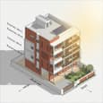 25x40 House Plan 4 Floor East Facing - Ongrid