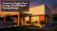 25x40 House Plan 1 Floor West Facing - Ongrid