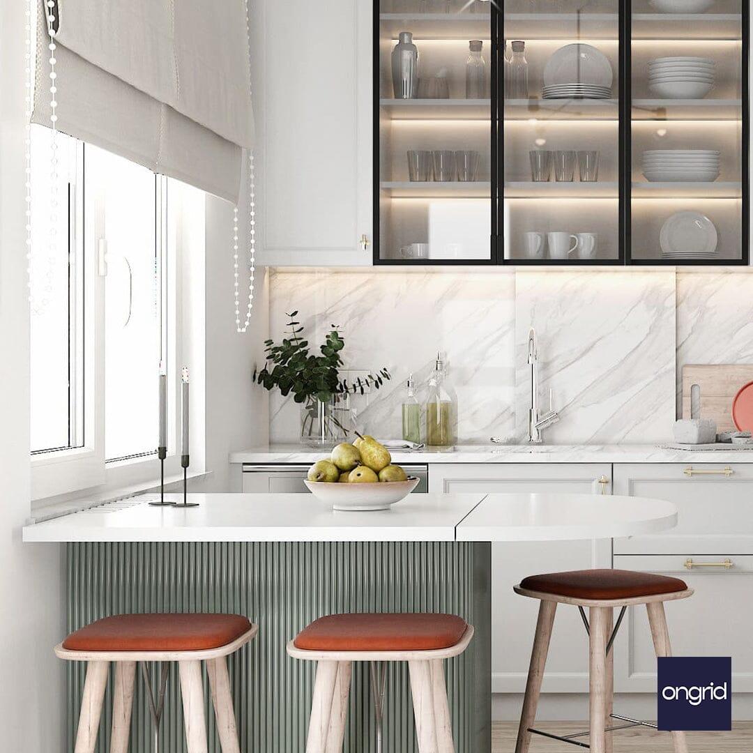 Traditional Indian Kitchen Design: Authentic and Functional | 14' x 11' ongrid.design