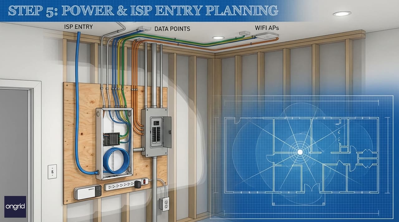 Illustration for Step 5: Planning for Power and ISP Entry Points