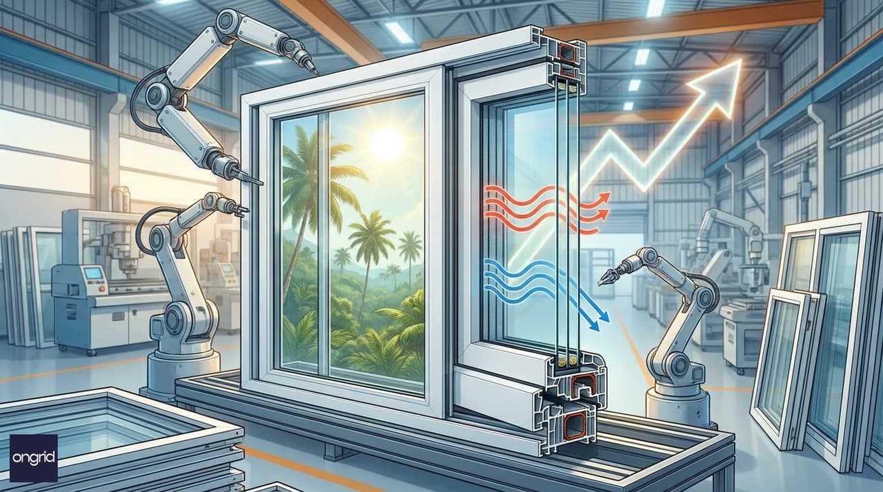 Illustration for High-Performance Windows Manufacturing Boom in South India