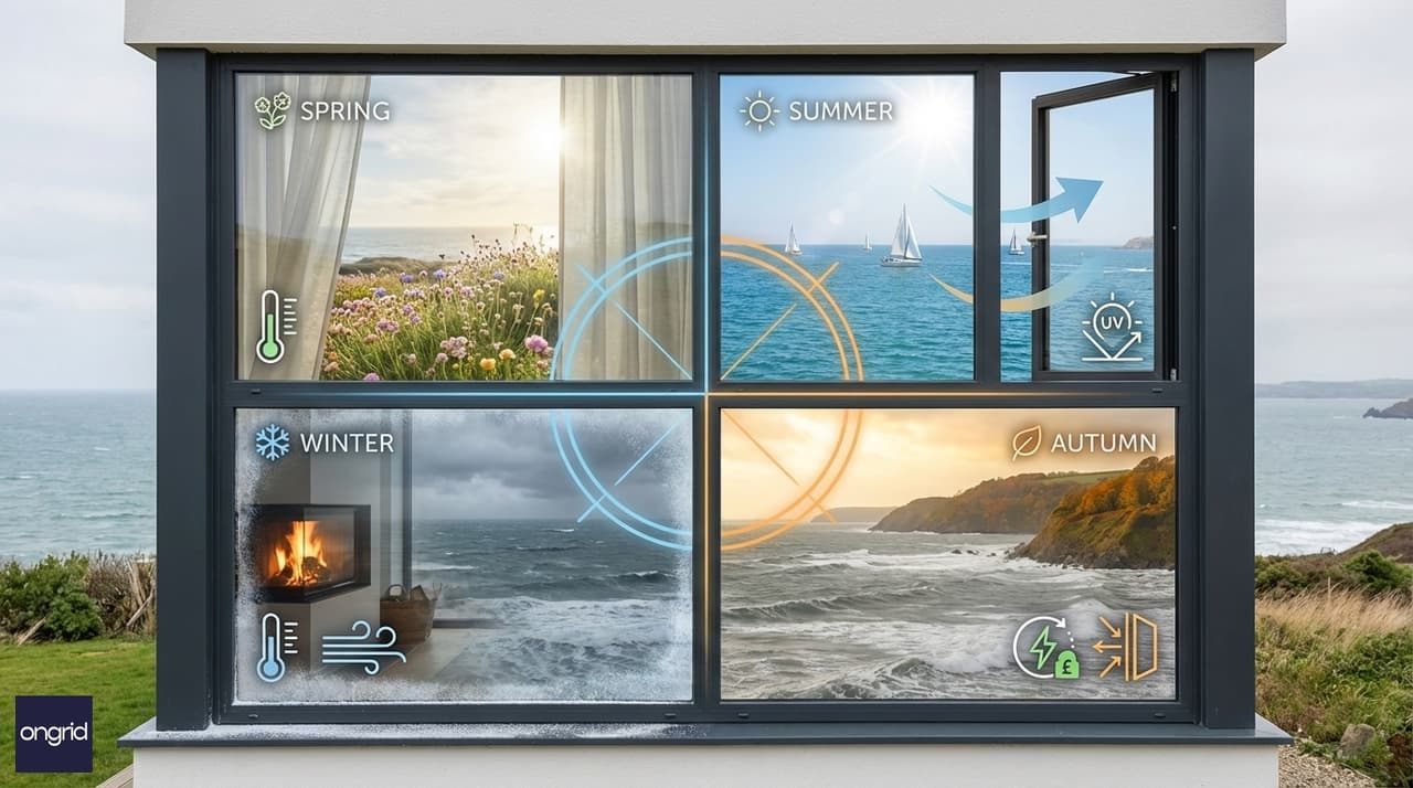 Illustration for Windows That Work All Year: Seasonal Benefits You Should Know