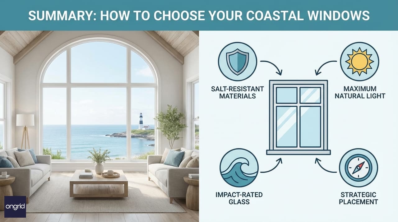 Illustration for Summary: How to Choose Your Coastal Windows