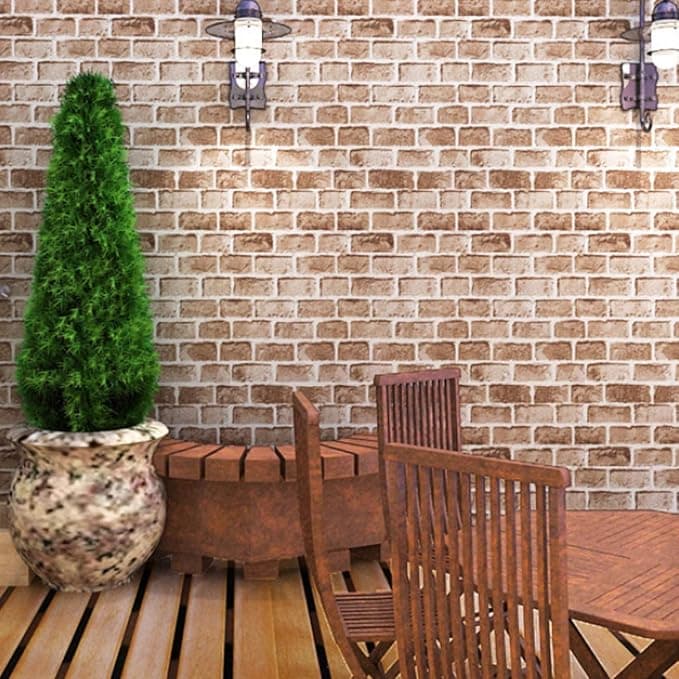 Self-Adhesive WallPaper, 3D Bricks, 45 x 500 cm