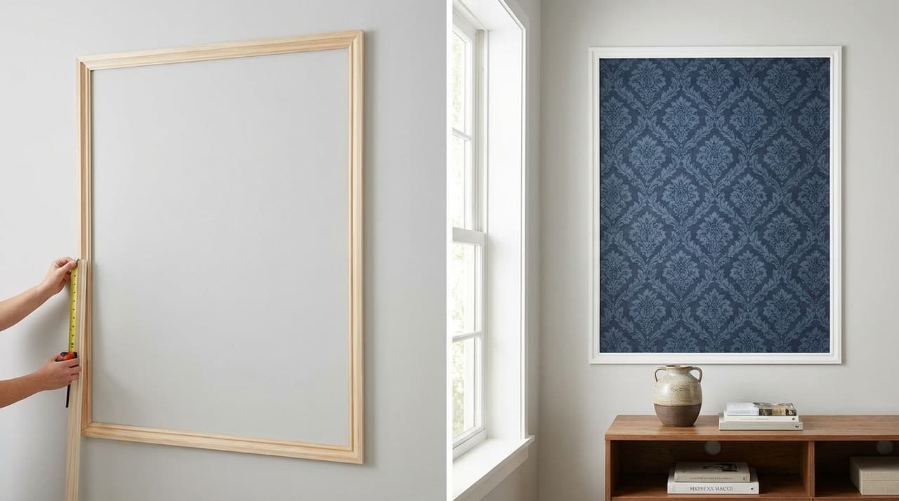 Illustration for 7. Wallpaper Framed by Molding