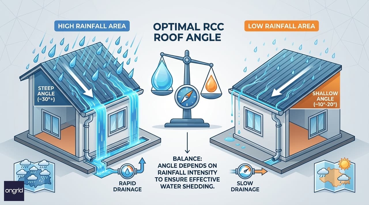 Illustration for The Relationship Between Rainfall and Roof Angle