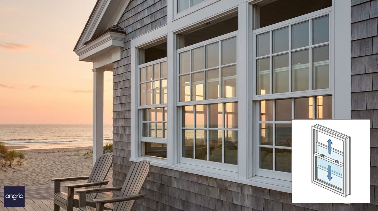 Illustration for 10. Double Hung Windows for Classic Style