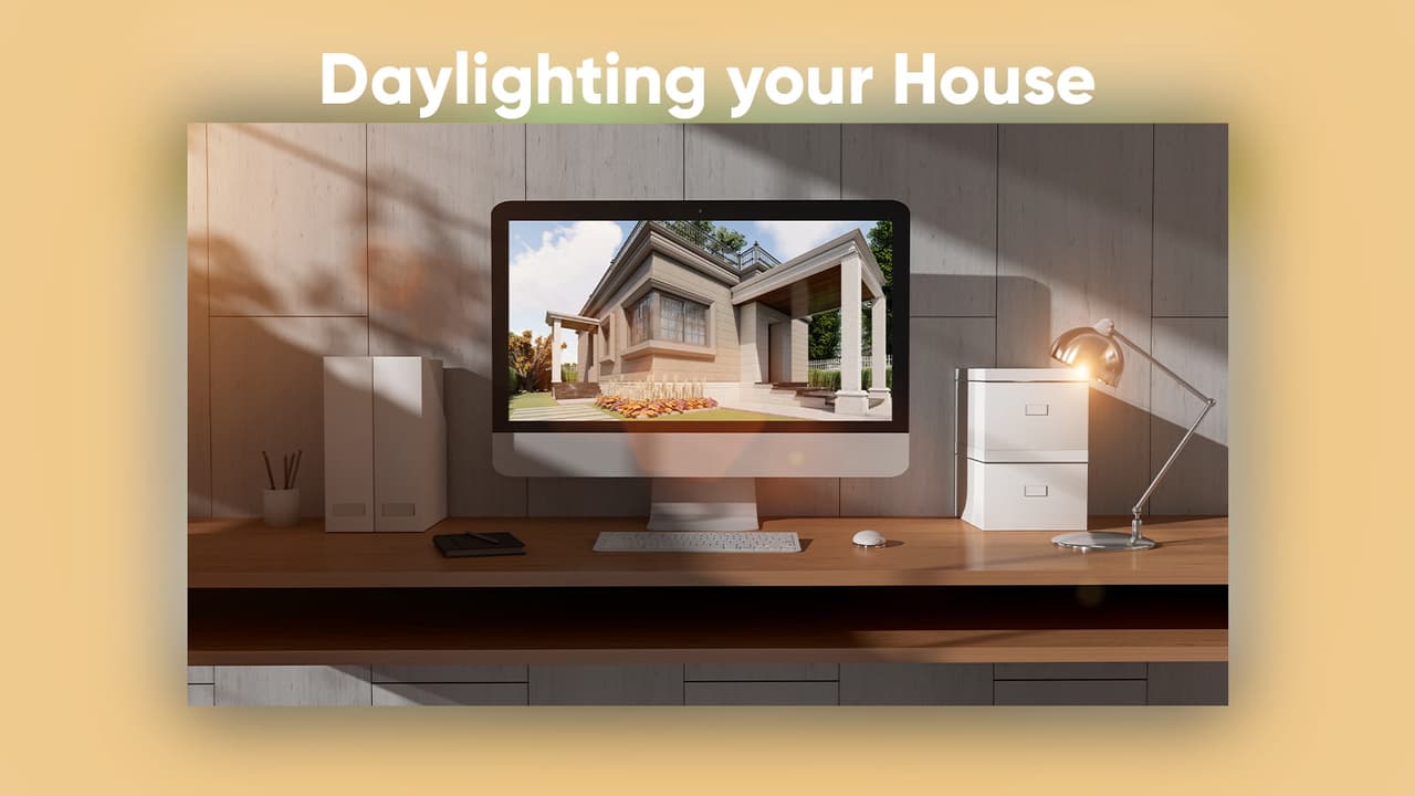 Daylighting home studio for higher productivity