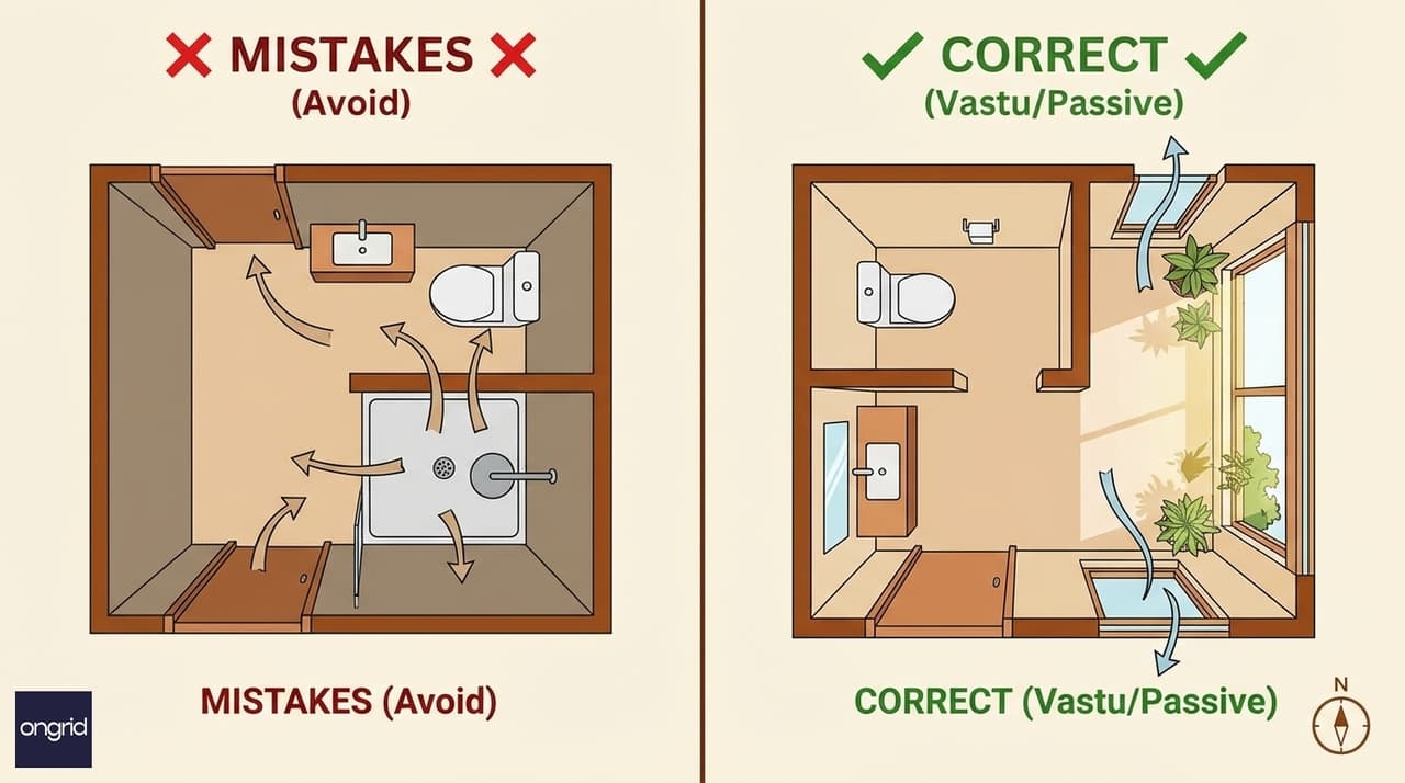 Illustration for Common Mistakes to Avoid in Bathroom Design