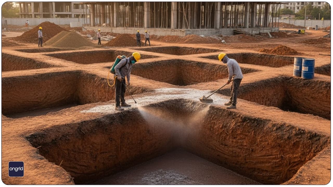 First Line of Defense - Pre-Construction Anti-Termite Treatment in India