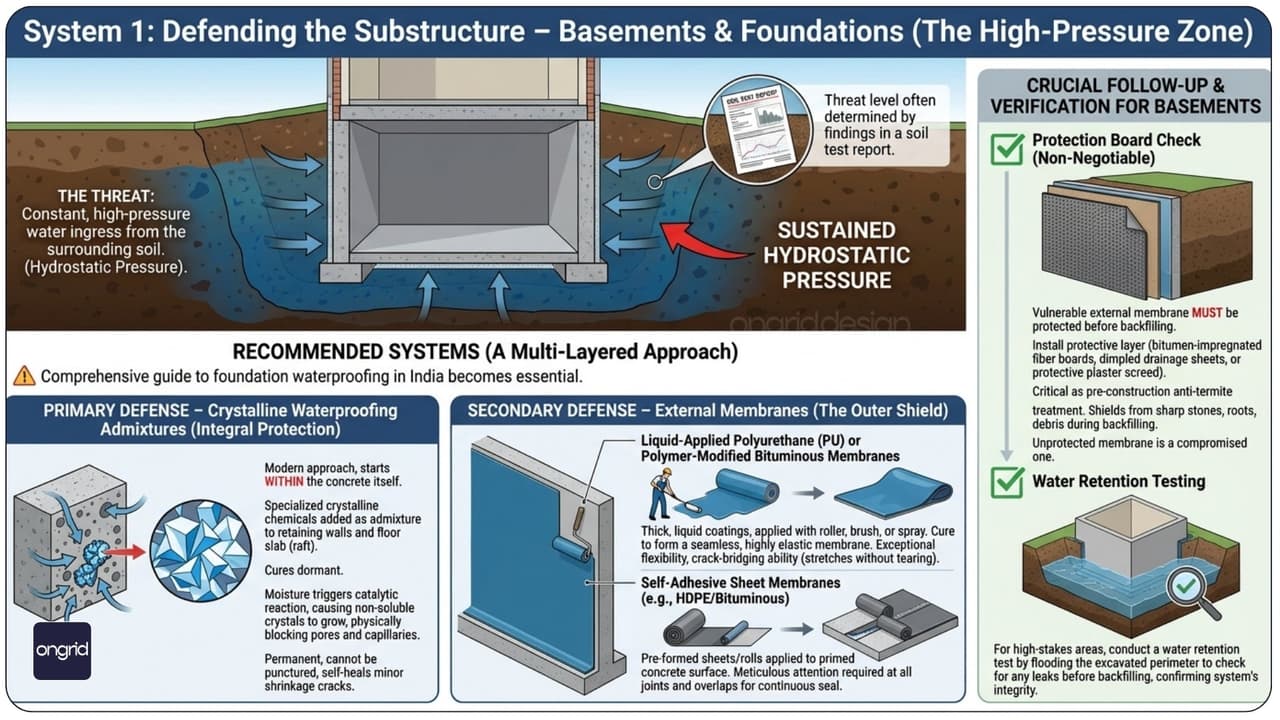 Zero-Compromise Guide to Waterproofing Basements, Terraces, and Bathrooms in India
