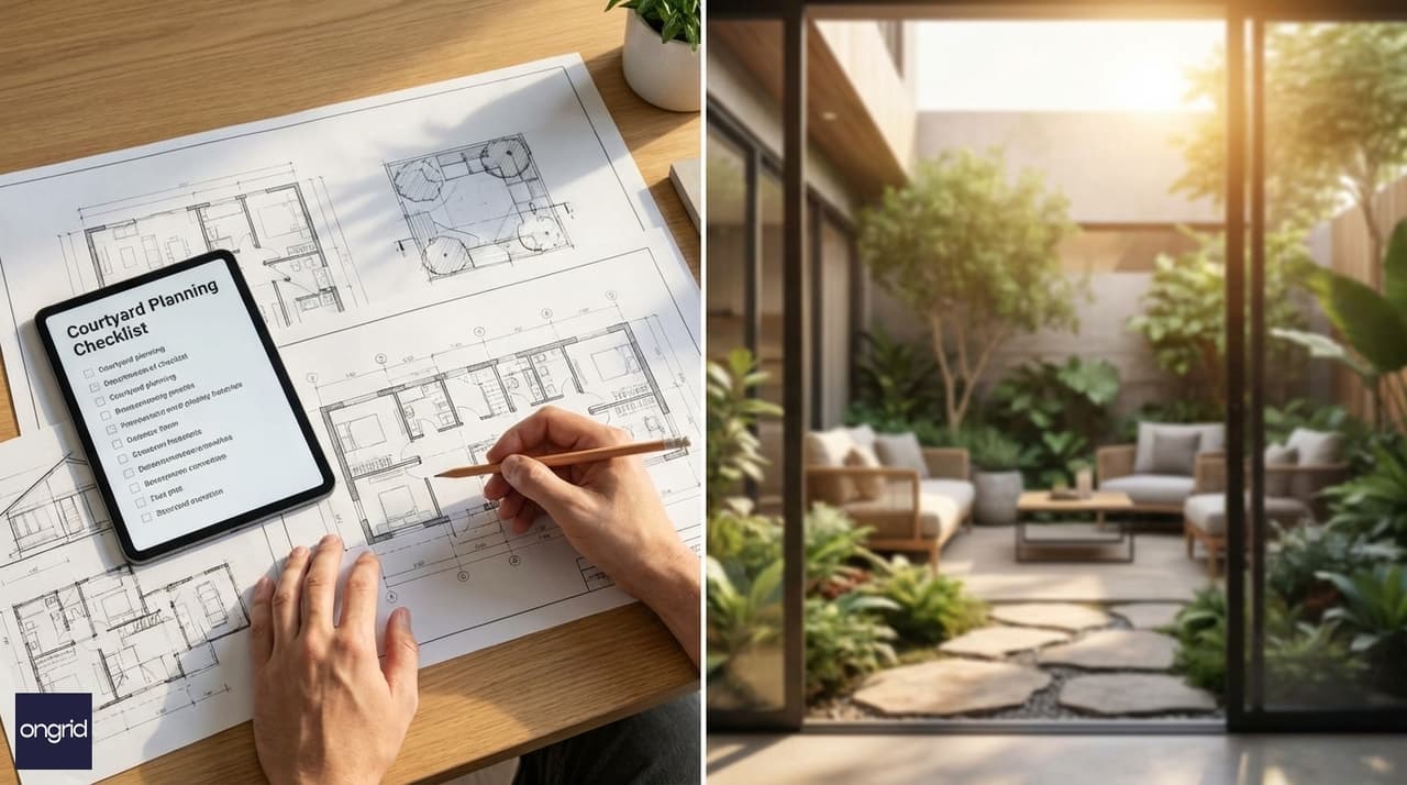 Illustration for Planning Your Courtyard: A Step-by-Step Approach