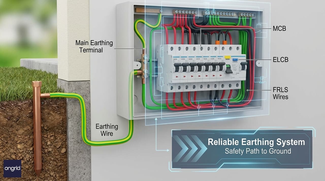 Illustration for Step 3: Implementing a Reliable Earthing System
