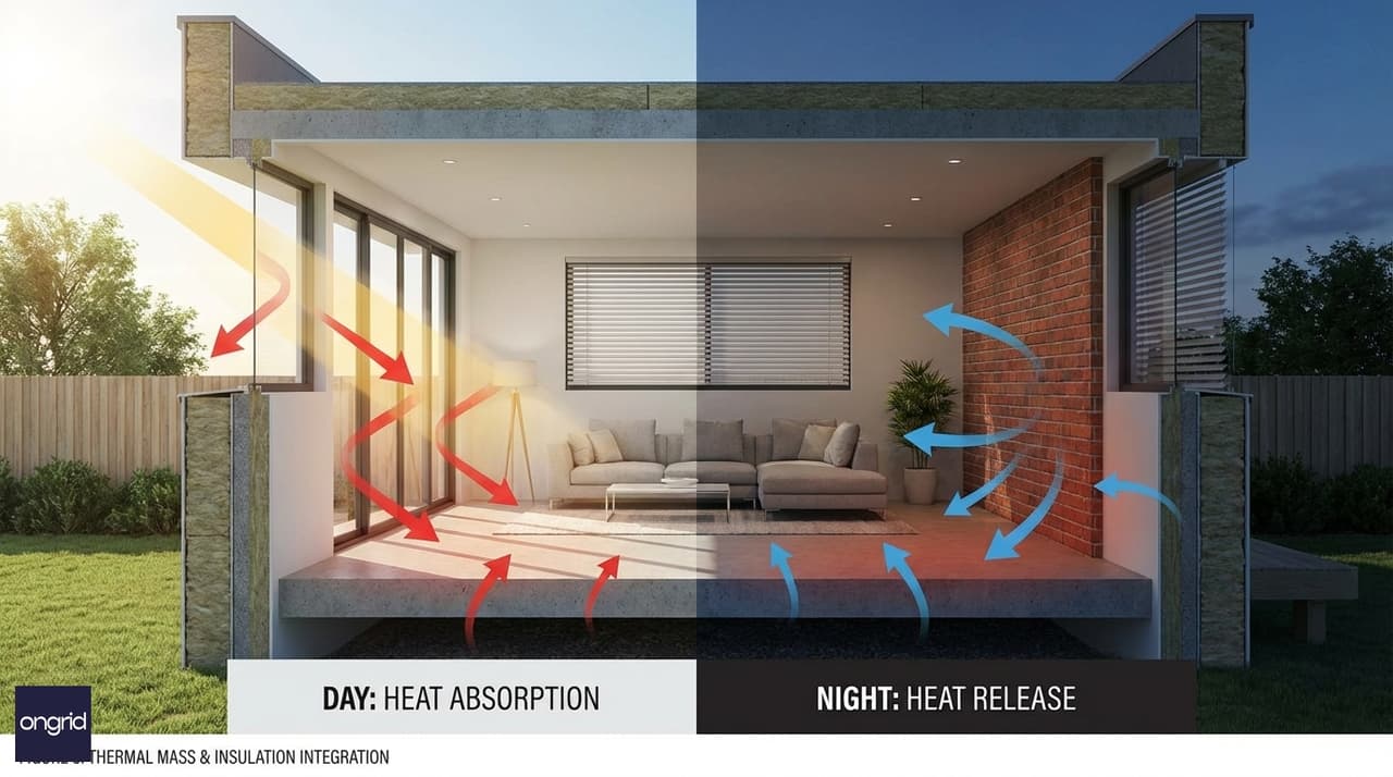 Illustration for 5. Thermal Mass and Insulation