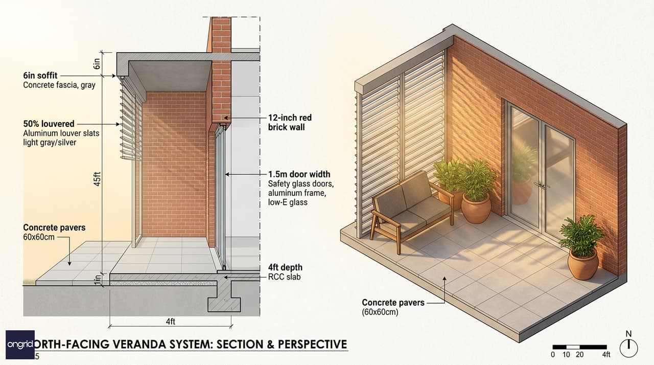 Design Highlight: North Veranda & Overhang