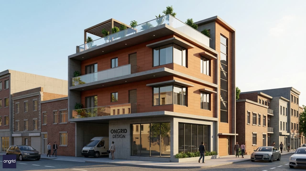 20x40 South Facing 4-Floor House Design