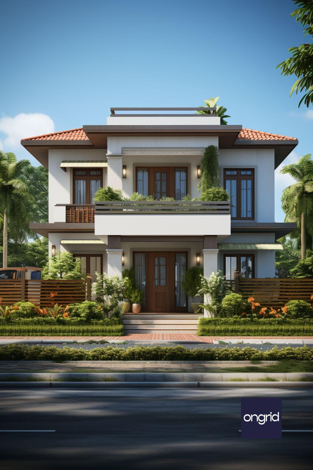 indian house design front view single floor
