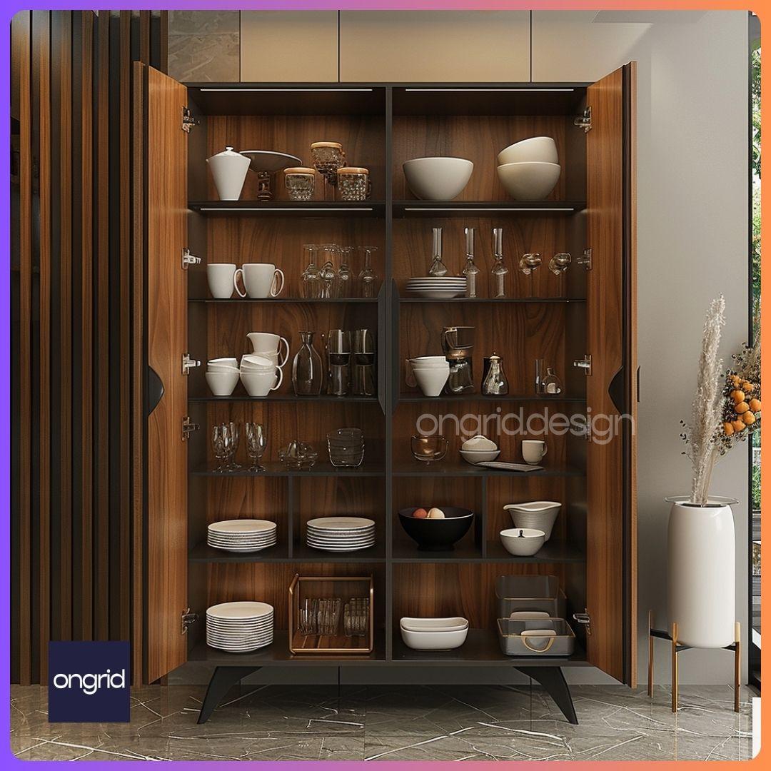 Modern Crockery Unit Designs for Dining Rooms in 2024
