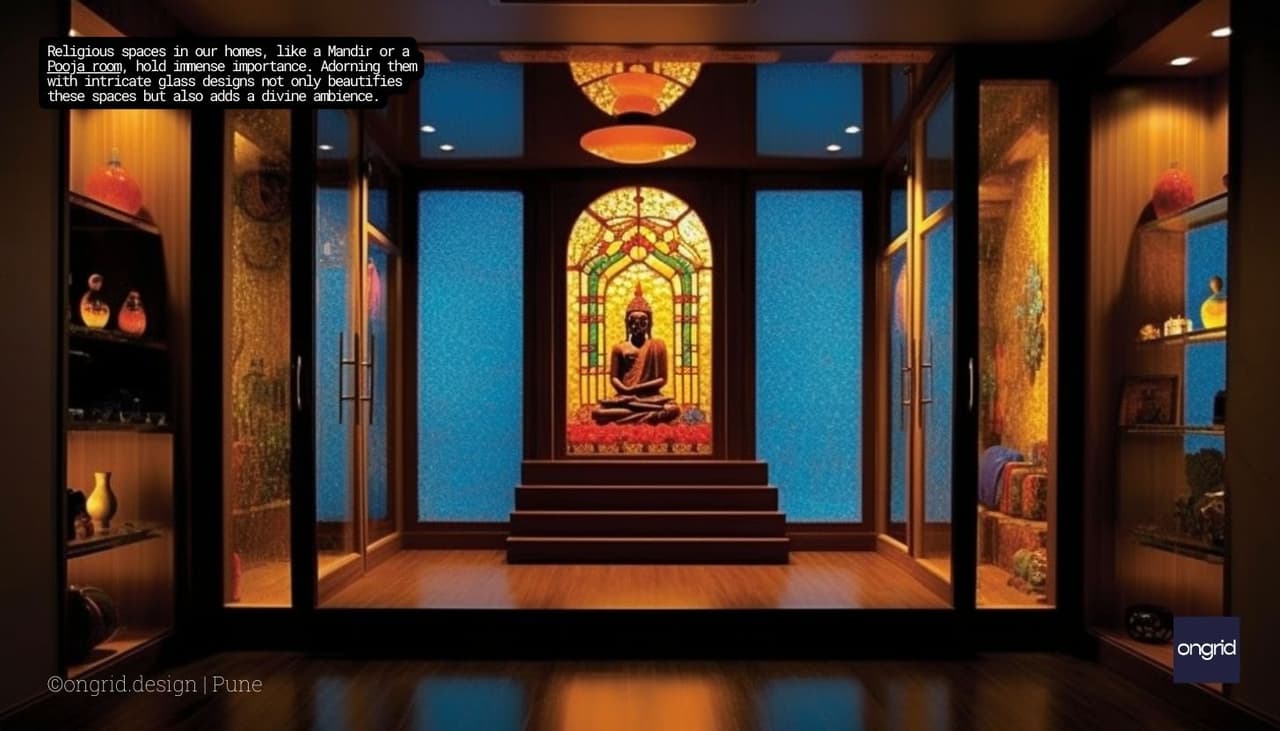 Glass Use in Pooja Room