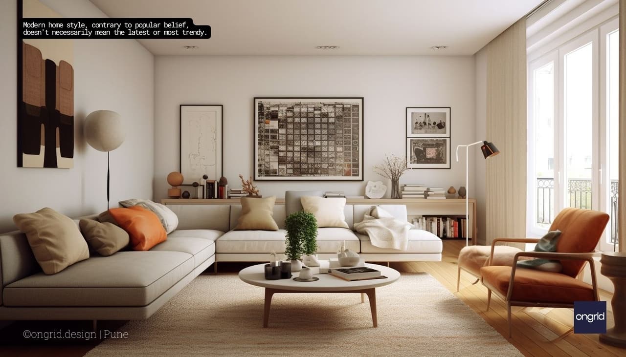 Modern home style, contrary to popular belief, doesn't necessarily mean the latest or most trendy.