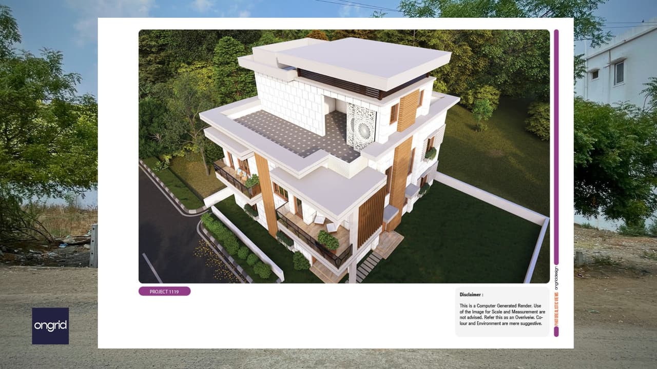 Designing a Four-Suite Contemporary Residence for Kalaburagi's Arid Climate