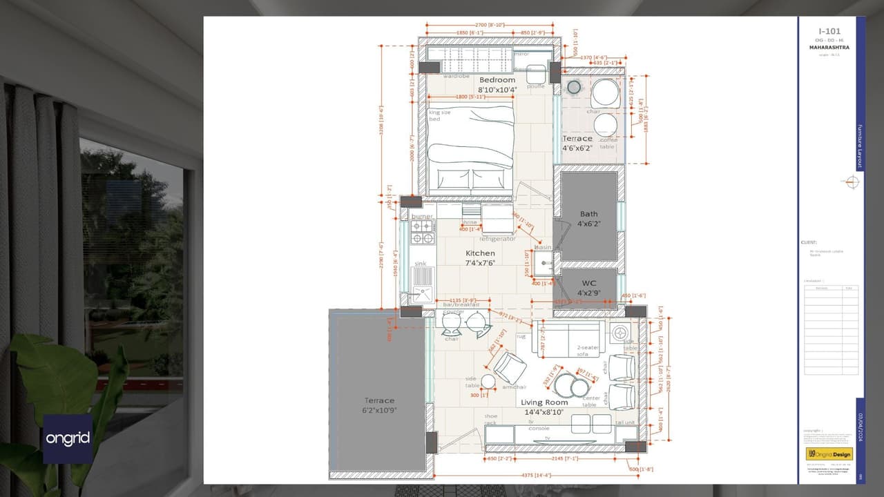 Transforming a 1 BHK Studio Apartment with Affordable Design - Case Study