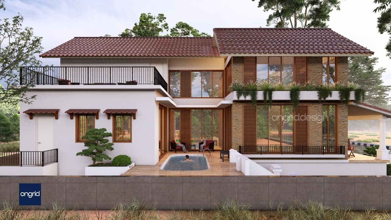 Coastal Courtyard Residence, Udupi
