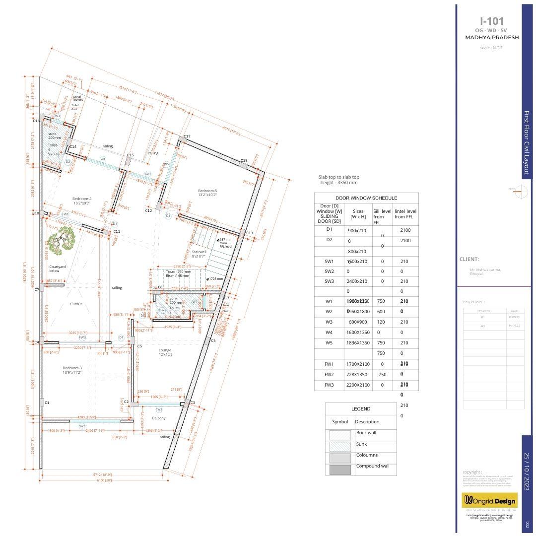 5 Bedroom Duplex on 1500 sqft Plot with Common Walls