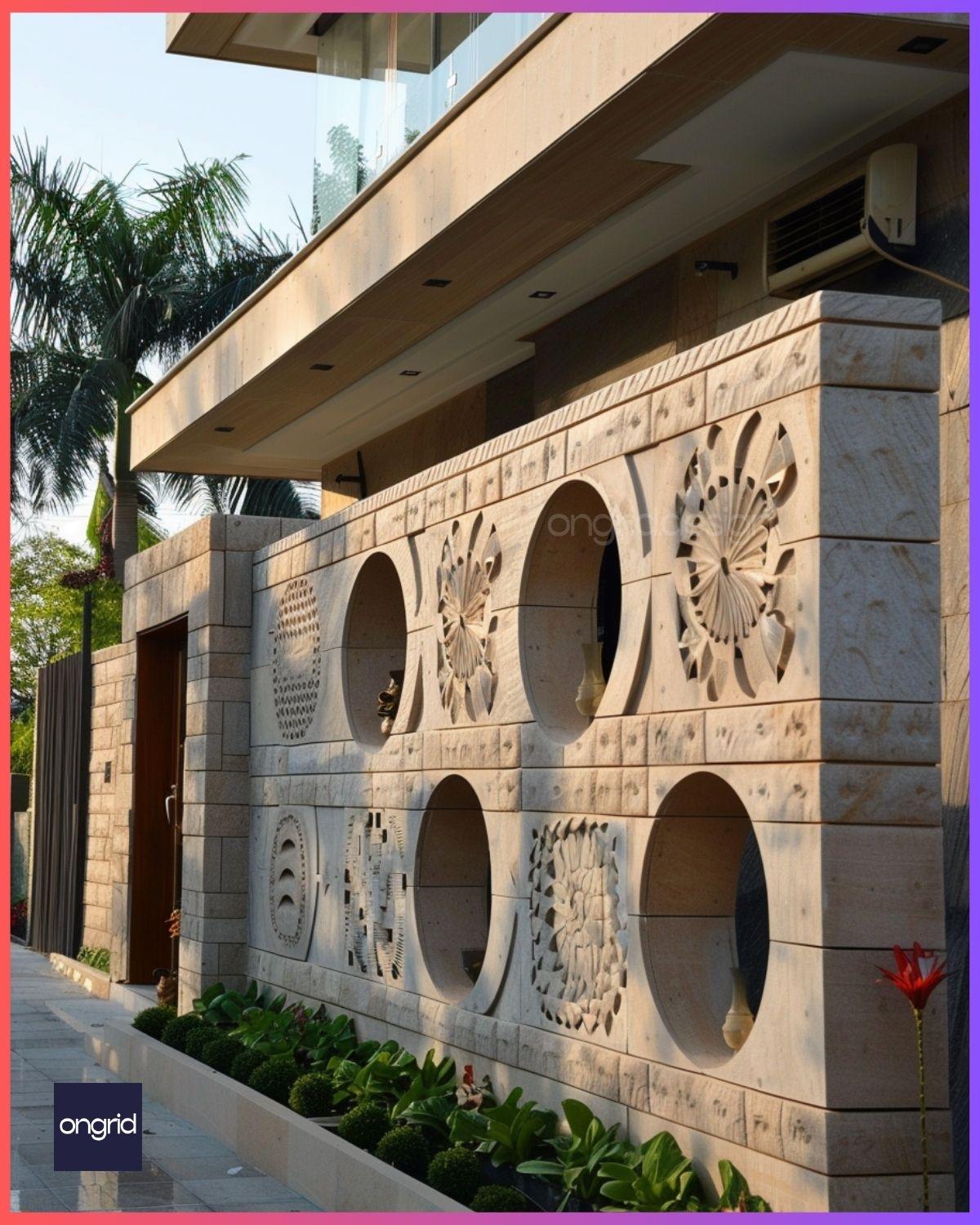 Elevate Your Home's Exterior with These Stunning Compound Wall Design Ideas