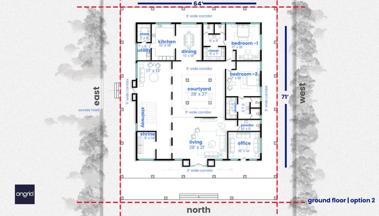vastu optimised home plan