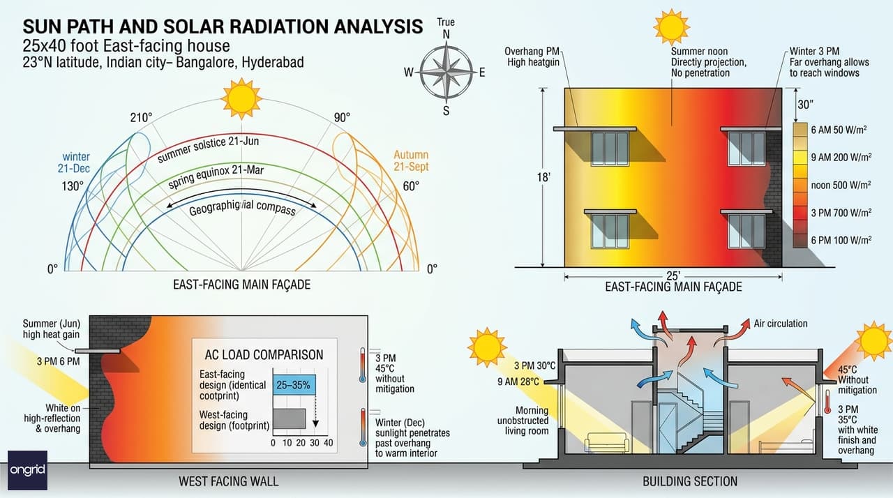 Sun Path Analysis: East-Facing Advantage