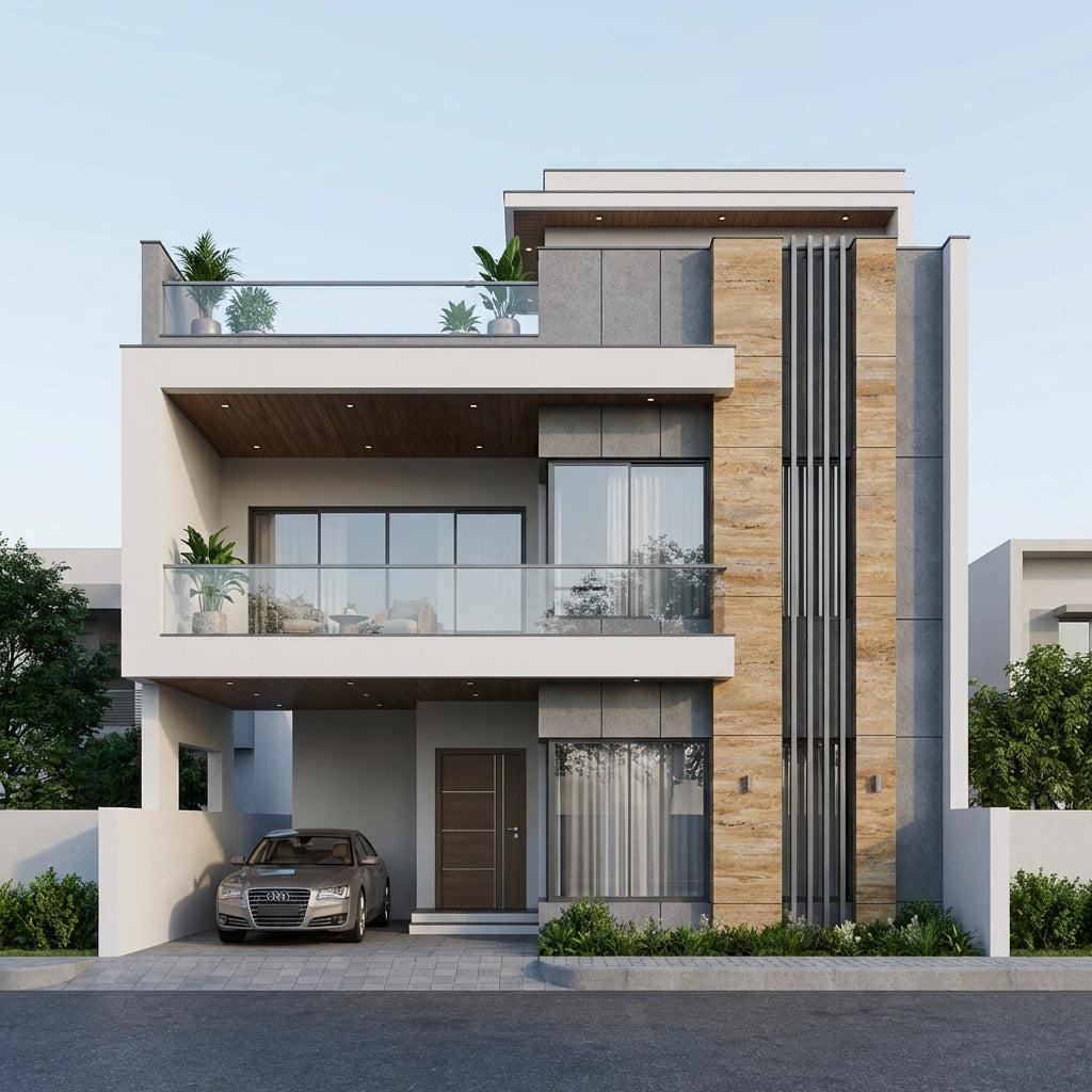 60x60 House Plan | 3 Floor North Facing Design
