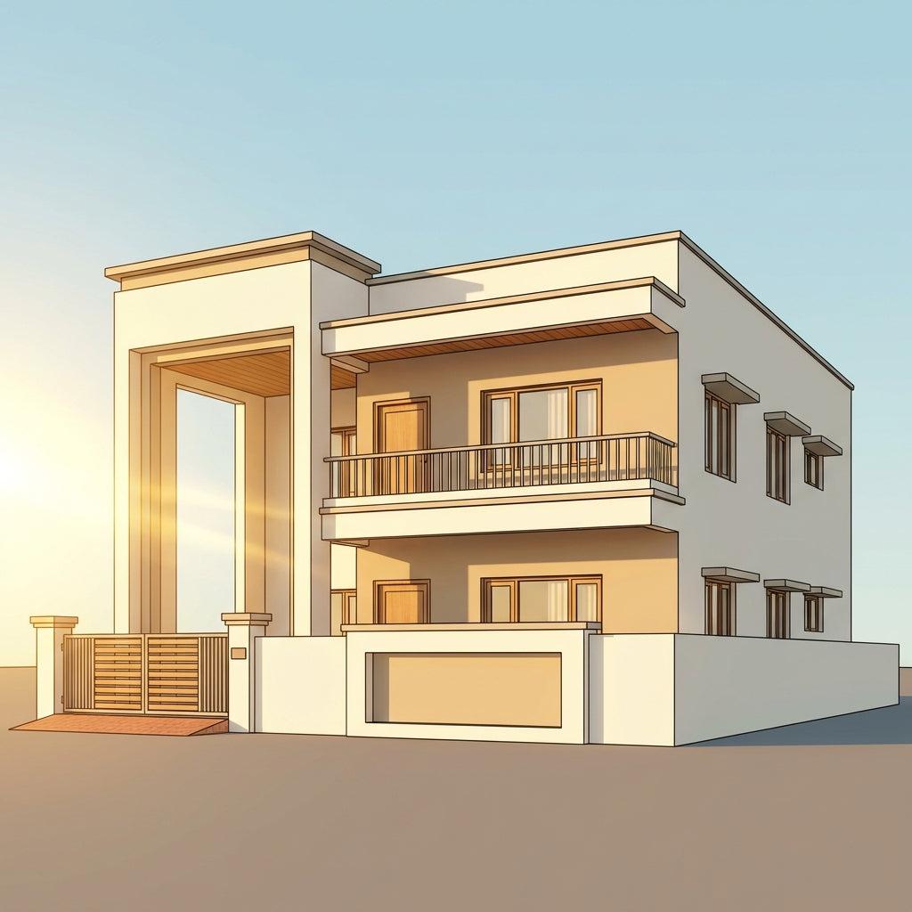 40x50 House Plan 2 Floor East Facing - Ongrid