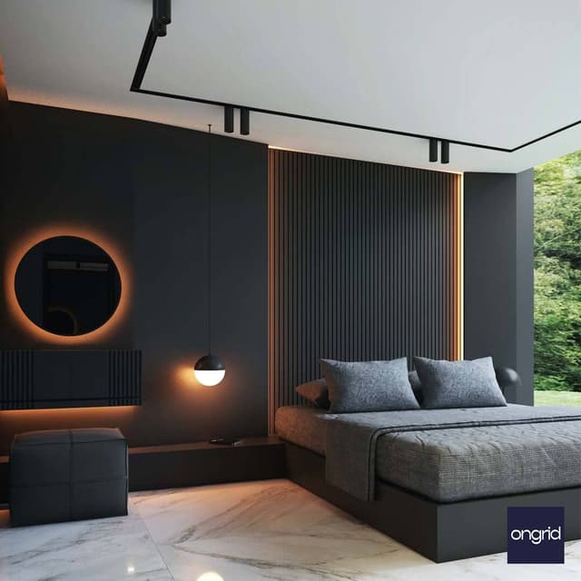 Industrial Chic Bedroom Design | 14' x 13'