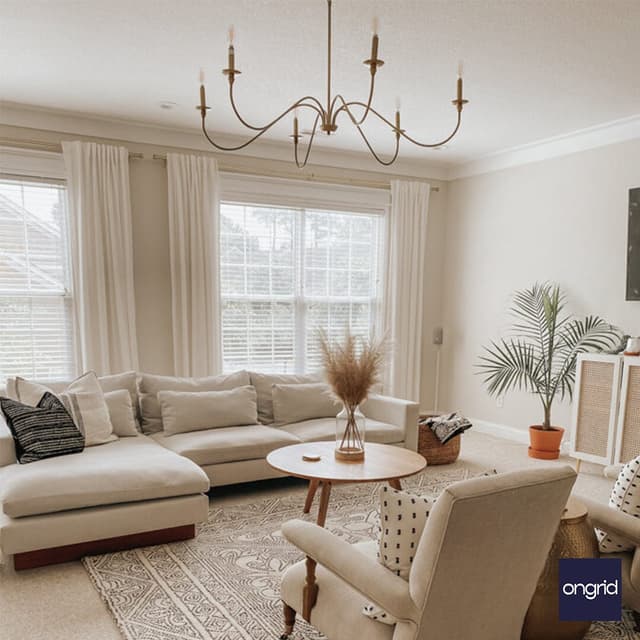 Pop Ceiling Designs: Bringing Elegance to Your Living Room - 22' x 16' | Ongrid.Design